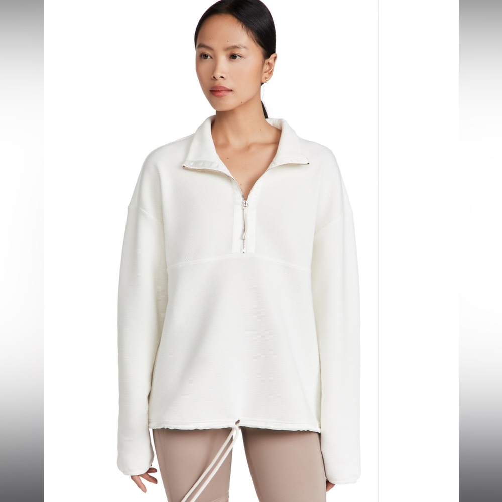 VARLEY
Harding Half-Zip Sweatshirt in Cloud Dancer